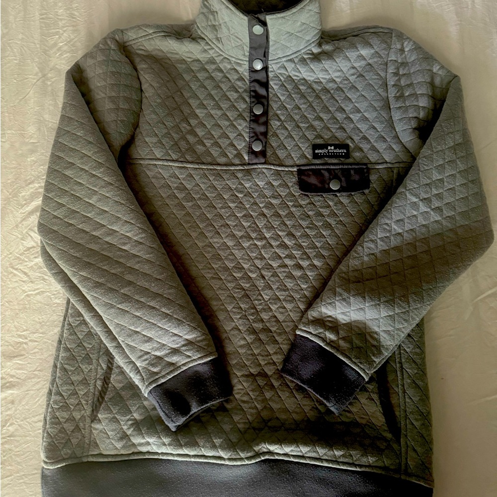 Simply southern quilted pullover